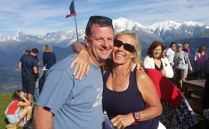 Wayne Johncock and his wife Nicky in 2014